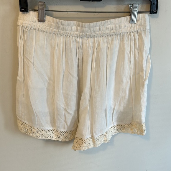 Raga Pure Love Shorts White Gauze Embroidered Trim - Picture 3 of 7
